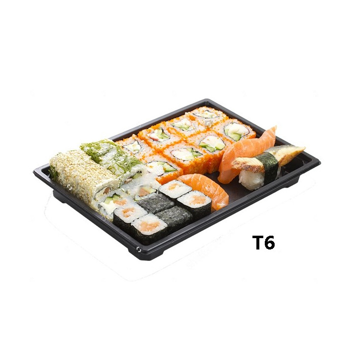 Barquette Sushi + couvercle BS_6J_S