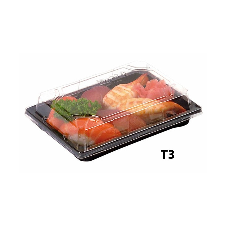 Barquette Sushi + couvercle BS_3J_S