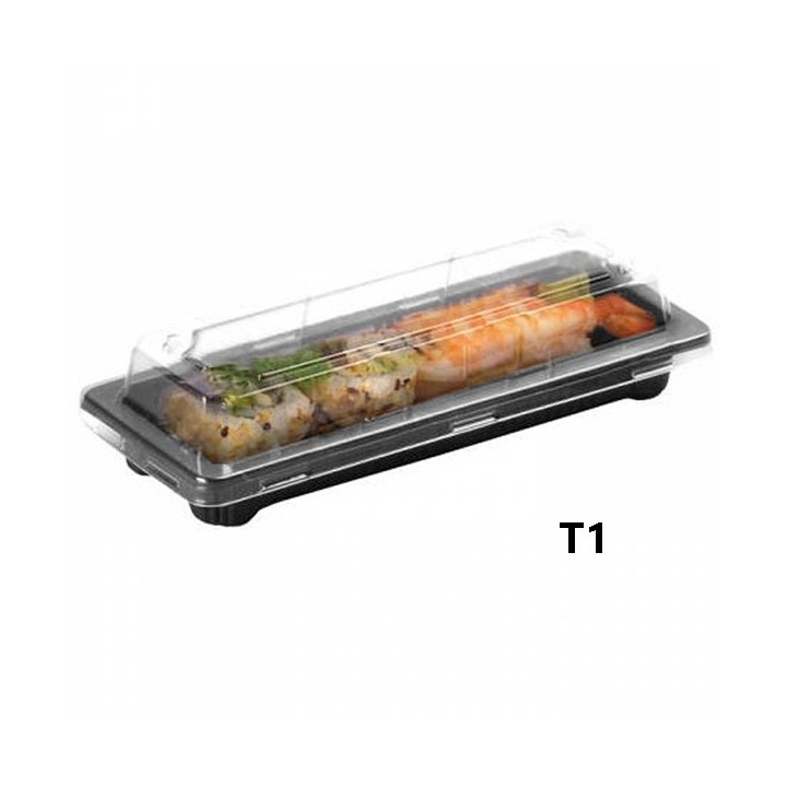Barquette Sushi + couvercle BS_1J_S