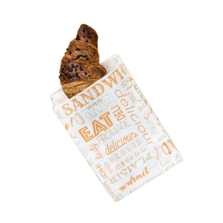 Sac Sandwich Papier Orange