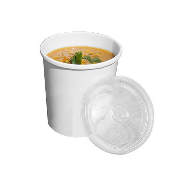 Pot à Soupe Carton Blanc