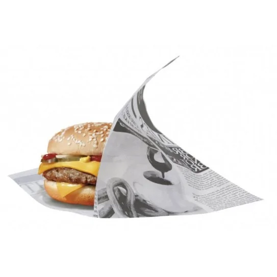 Sachet ingraissable ouvert burger Newspapers 2
