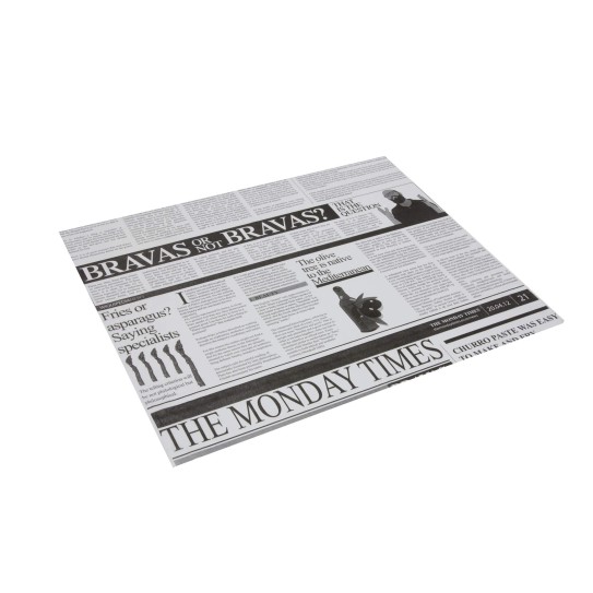 Papier ingraissable rectangle Newspaper