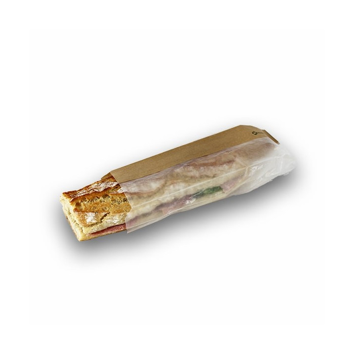Sachet kraft fenêtre sandwich