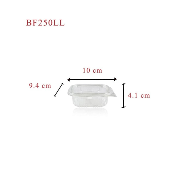 Barquette Plastique BF250LL dimensions