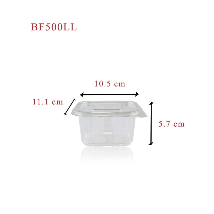 Barquette Plastique BF500LL dimensions