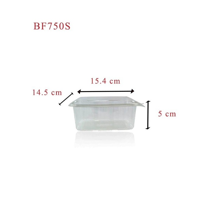 Barquette Plastique BF750S dimensions