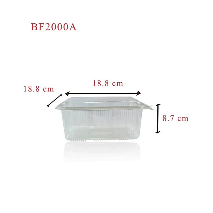 Barquette Plastique BF2000A dimensions