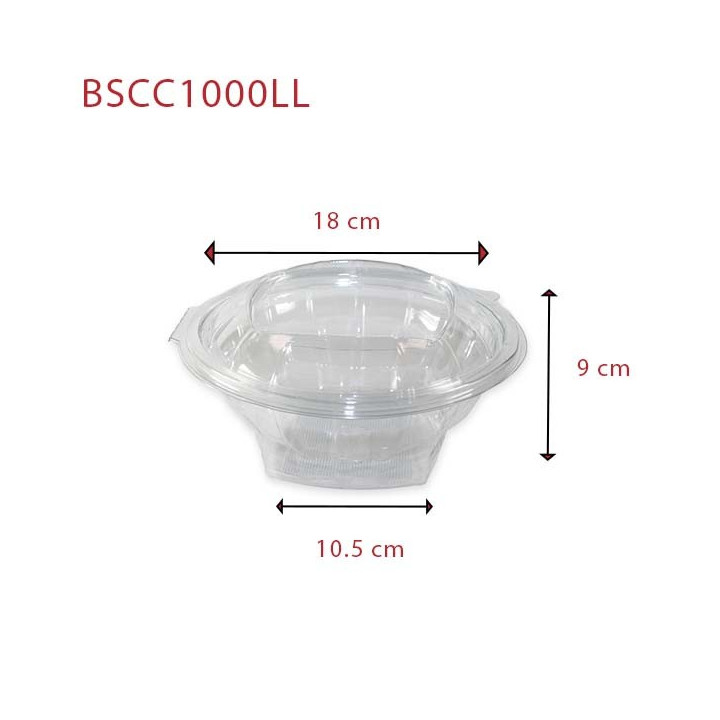 Bol Salade Plastique Charnière BSCC1000LL dimensions