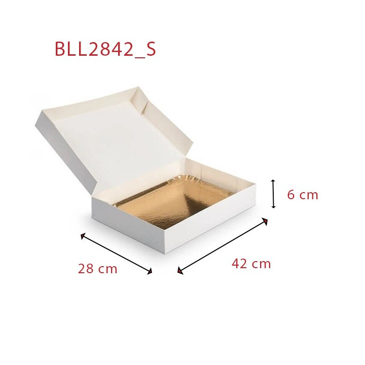Boîte Lunch Lisse 28x42x6 cm