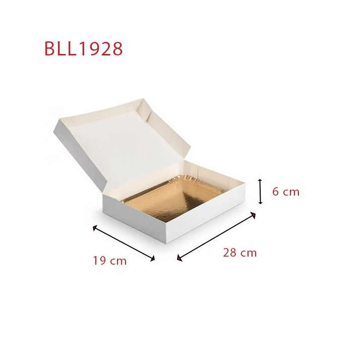 Boîte Lunch Lisse 28x19x6 cm