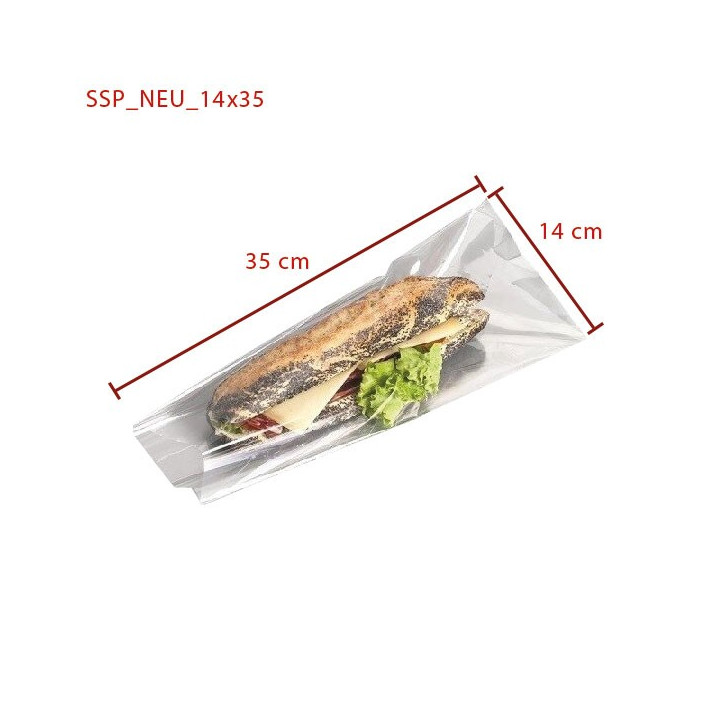 Sachet-sandwich-transparent dimensions