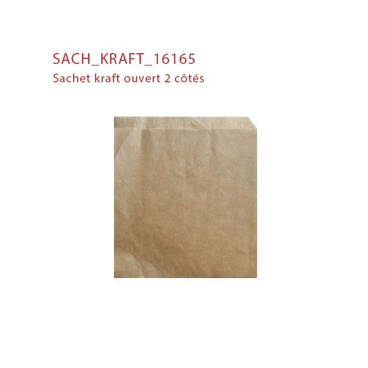 Sachet kraft ouvert 2 côtés SACH_KRAFT_16165