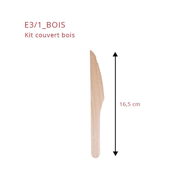 Couteau bois dimensions