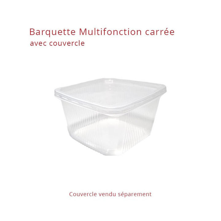 Barquette Plastique Multifonction carrée