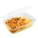 Barquette plastique micro-ondable à charnière