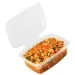 Barquette plastique micro-ondable à charnière vu de haut