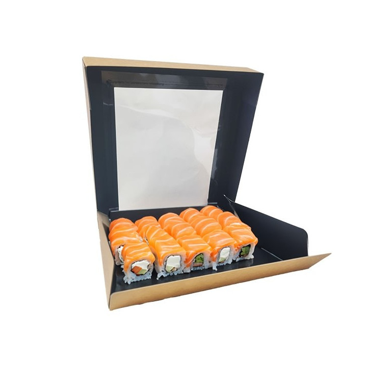 Plateau sushi carton fenêtre