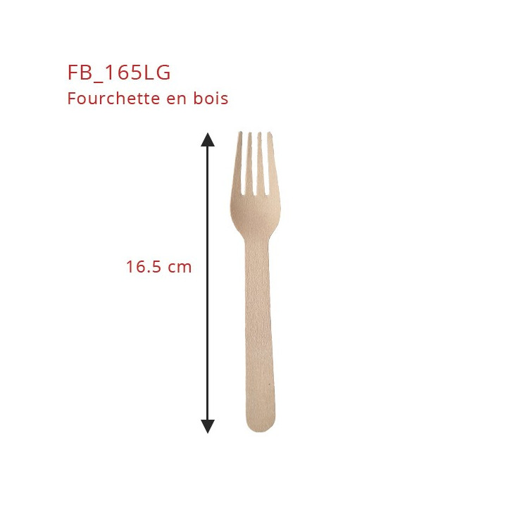 Fourchette en bois dimensions
