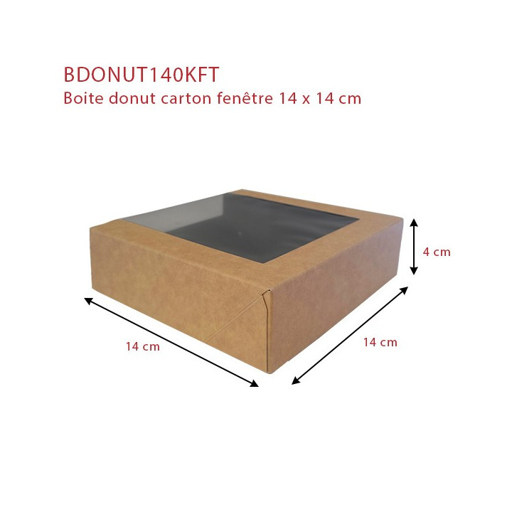 Boite donut carton 140 dimensions