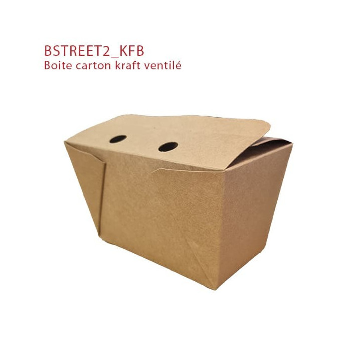 Boite carton Kraft Ventilée fermée