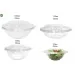 Bol Salade Plastique Rond Dôme x4