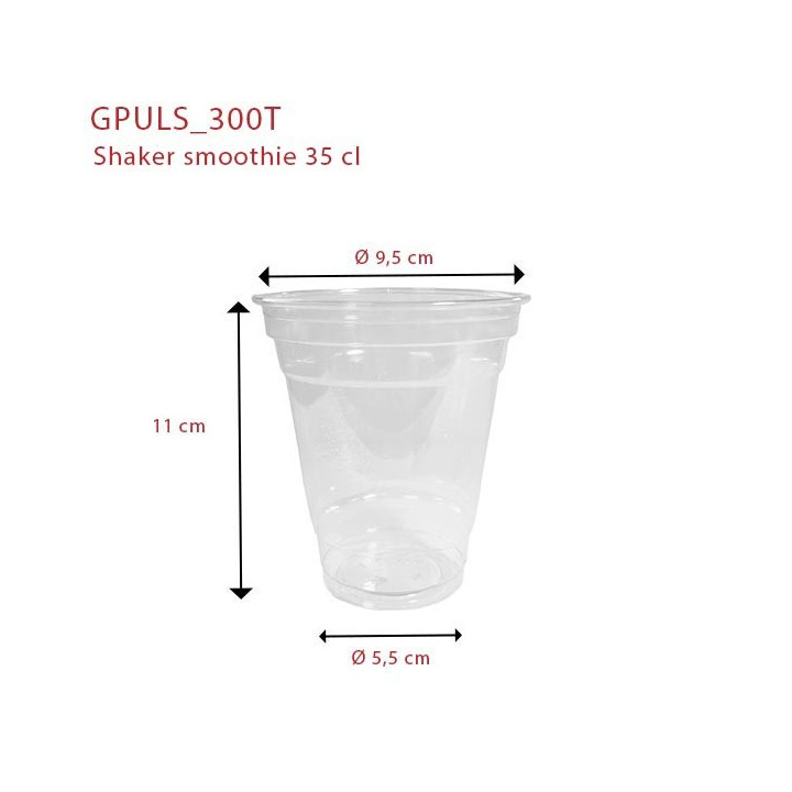 Shaker Smoothie Transparent 35 cl