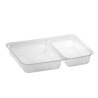 Barquette thermoscellable 2 compartiments
