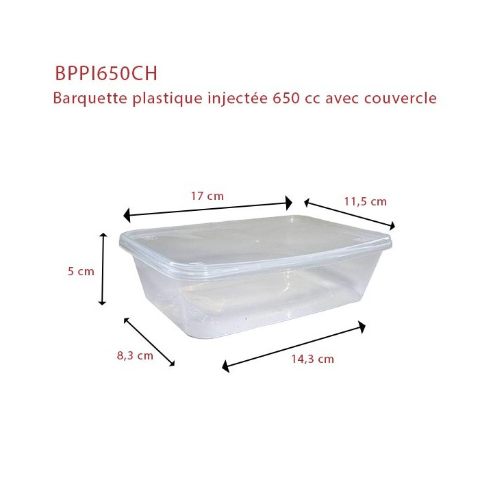 Barquette-plastique-injecté-couvercle 650-dimensions