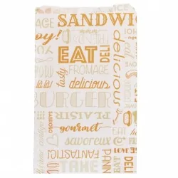 miniature Sac Sandwich Papier Orange