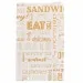 Sac Sandwich Papier Orange vide