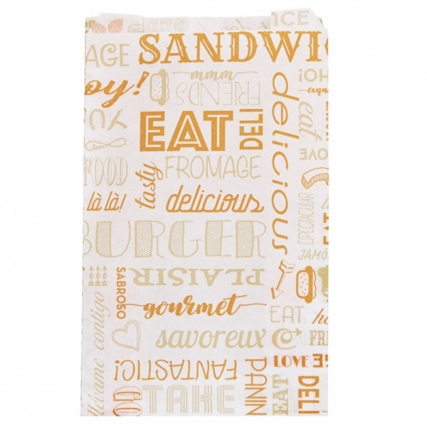 Sac Sandwich Papier Orange