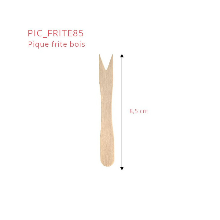 Pique frite en bois 85mm