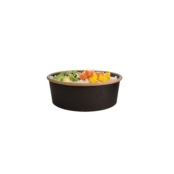 bol carton noir poke bowl