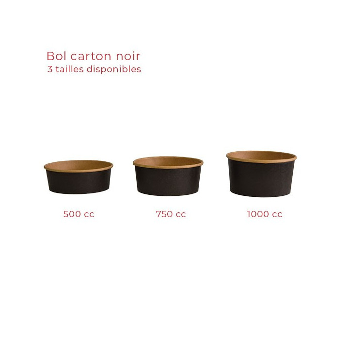 bol carton noir