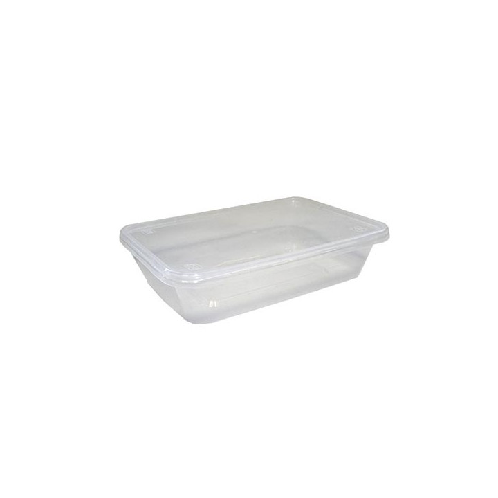 barquette plastique injectée 550 cc + couvercle