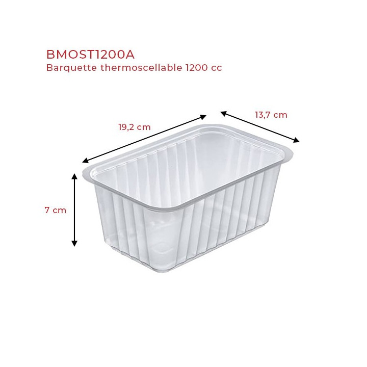 Barquette Thermoscellable - SML Food Plastic