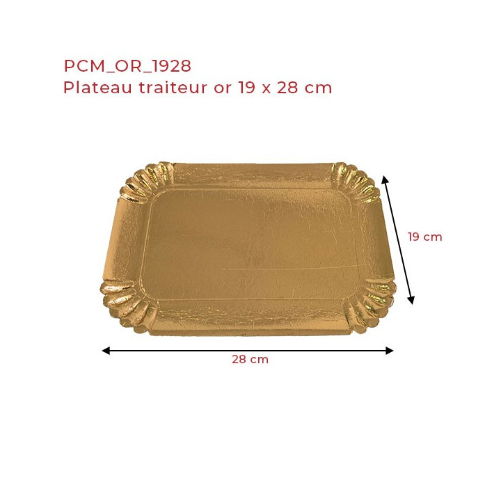 dimension plateau traiteur 28x19