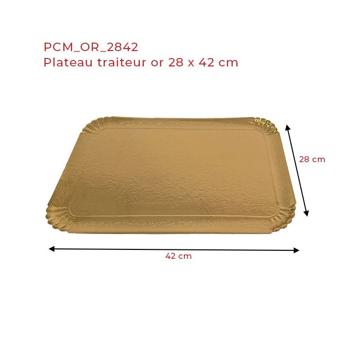 dimension plateau traiteur 42x19