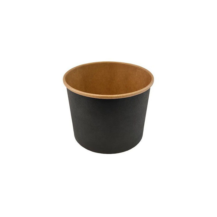 Pot Kraft Noir 114 mm | SML Food Plastic
