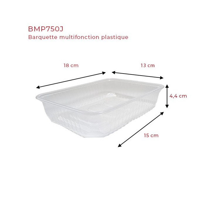 Barquette-alimentaire-plastique-multifonction-750 cc dimensions