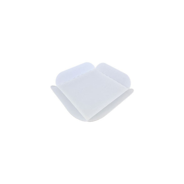 Carré Rainé Blanc 15x15 cm