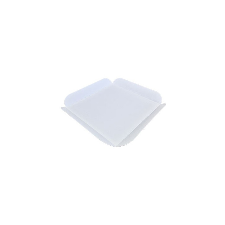 Carré Rainé Blanc 17x17 cm
