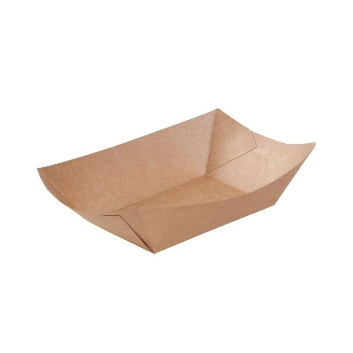 Barquette kraft fond brun- SML Food Plastic emballage alimentaire
