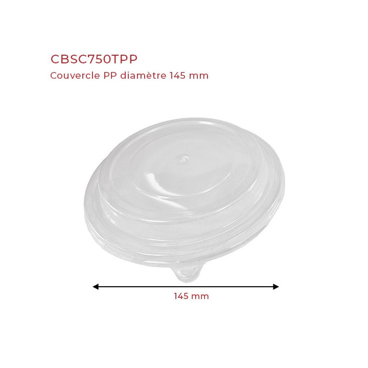 Couvercle diametre 145 PP dimensions