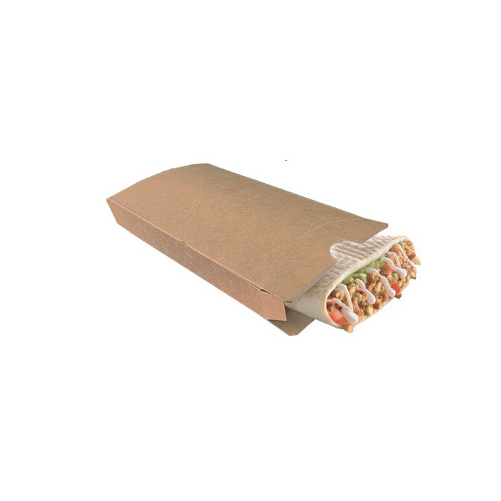 Boite carton kraft tacos