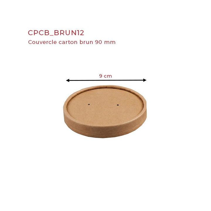 Couvercle carton pot soupe 9 cm
