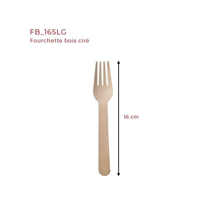 fourchette bois ciré