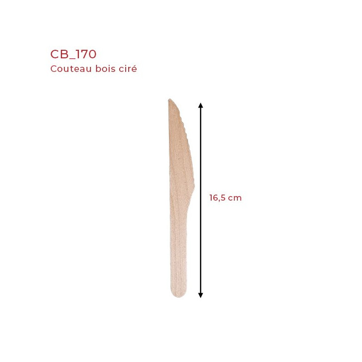 couteau bois ciré