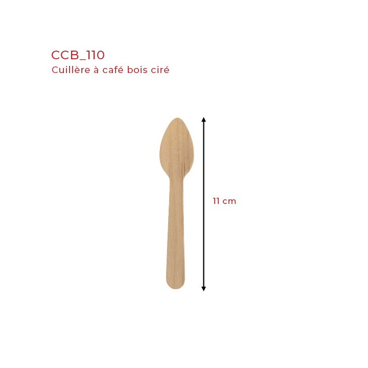 cuillère à café bois ciré